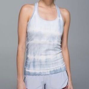 Gray Tie Dye Lululemon Swiftly Tech Racerback Tank 🩶